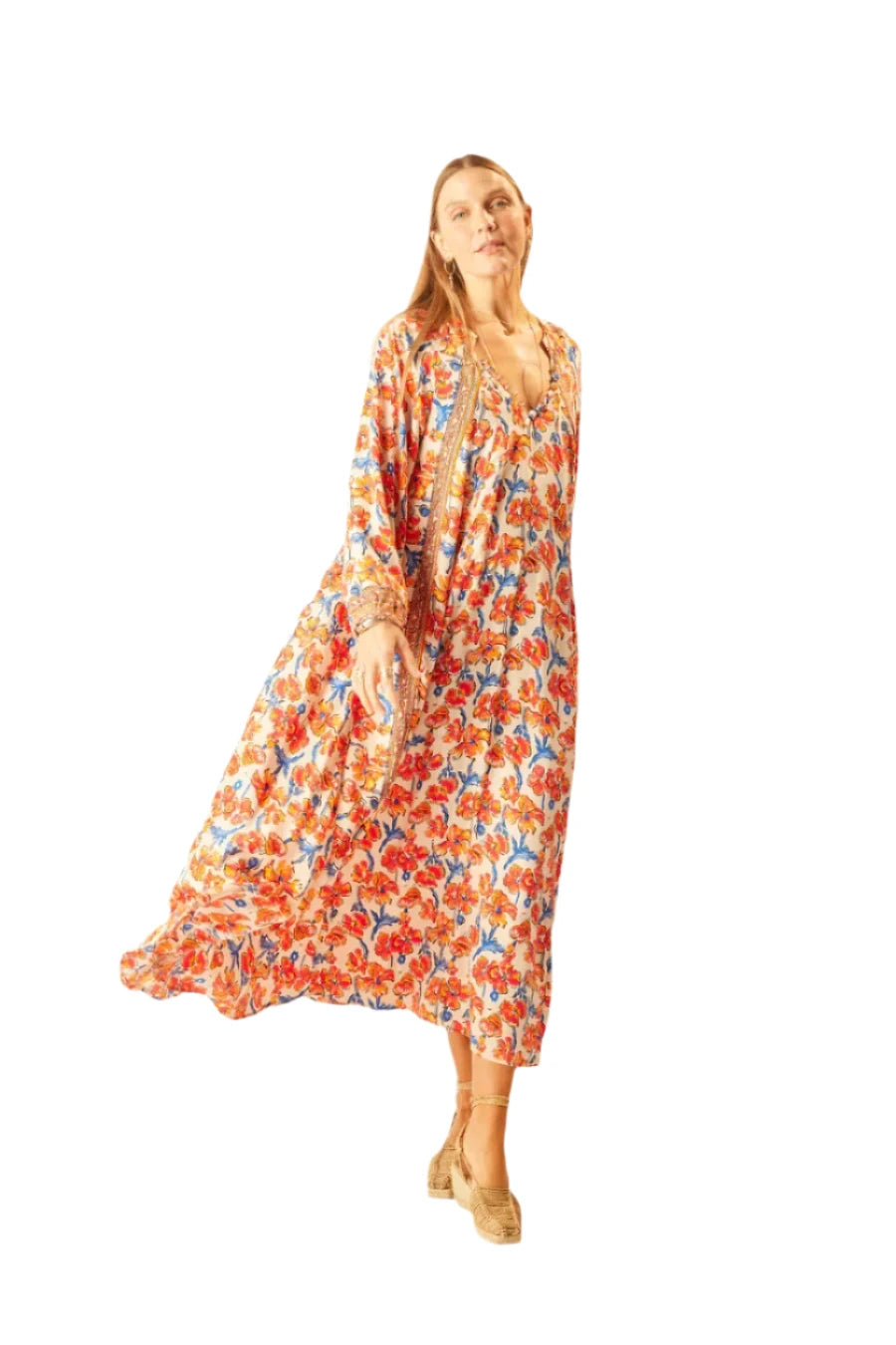 Fiore Silk Maxi Dress