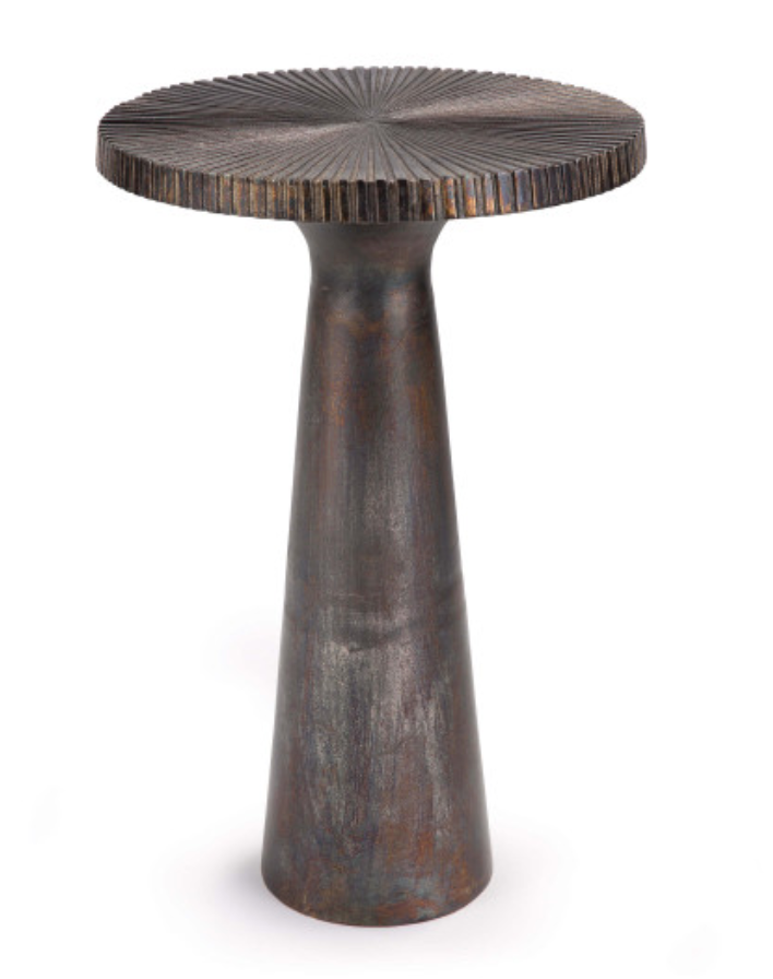 Isle Side Table - Black Zinc