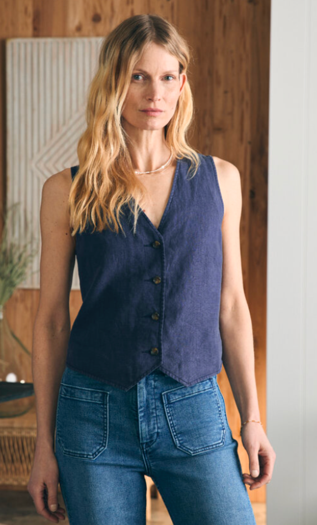 Monterey Linen Vest