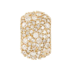 Wide Pave Big Bead