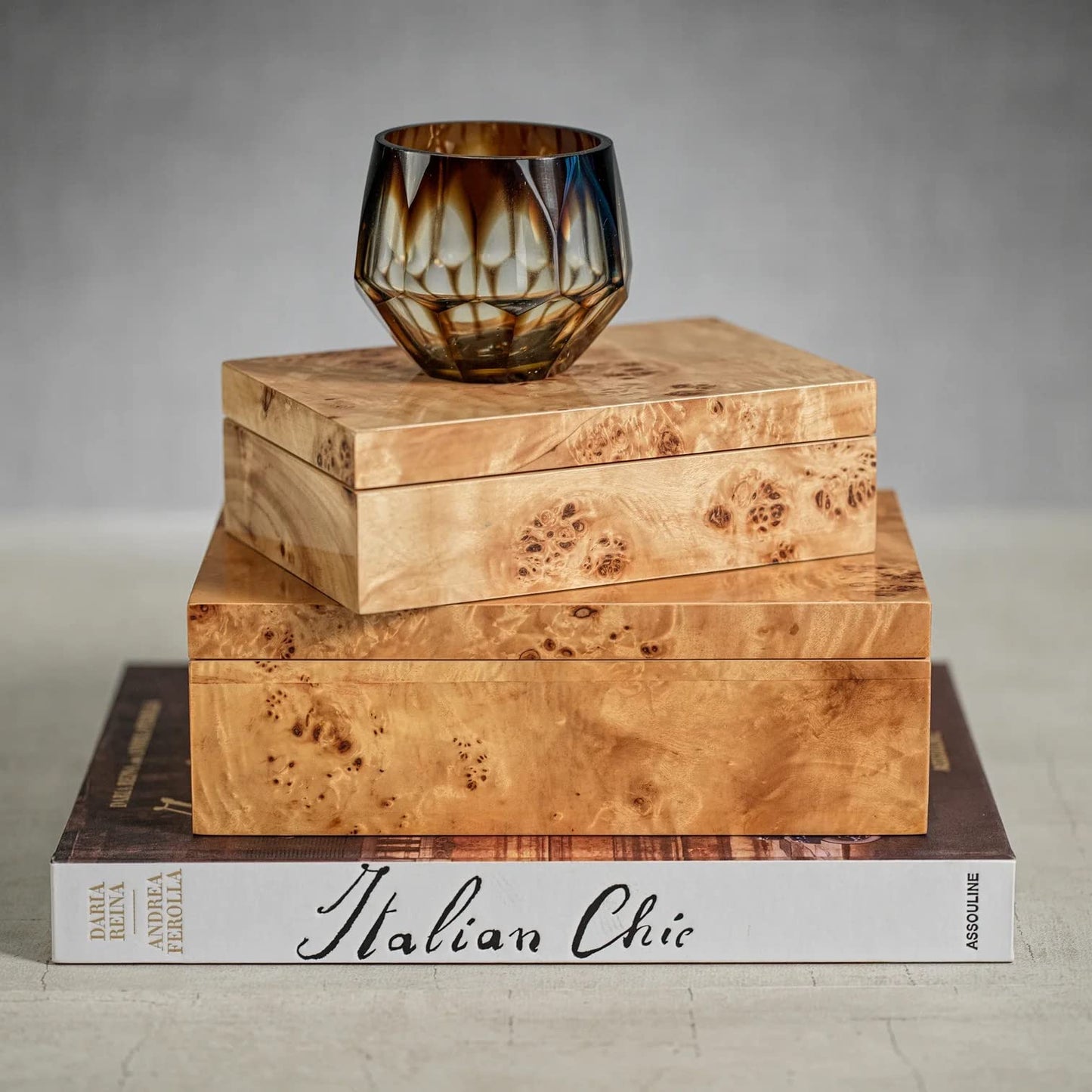 Leiden Burl Wood Design Box