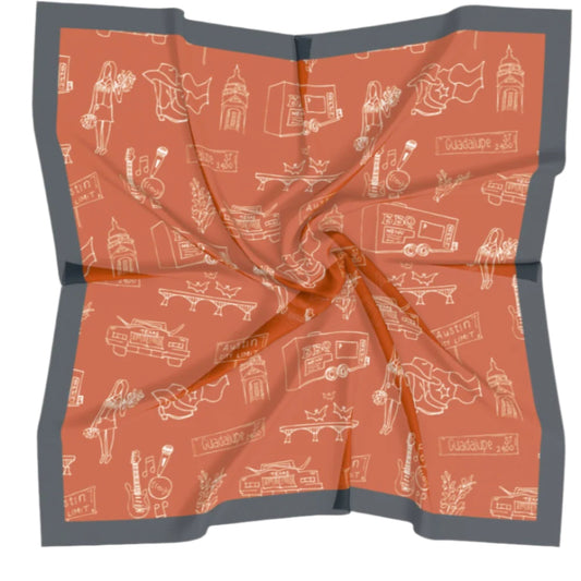 Austin Toile Silk Scarf