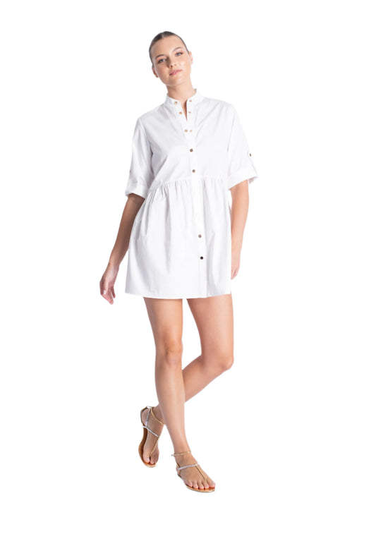 Eden Solid Mini Dress