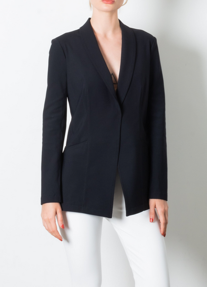 Tamara Stretch Shawl Collar Blazer w Zipper