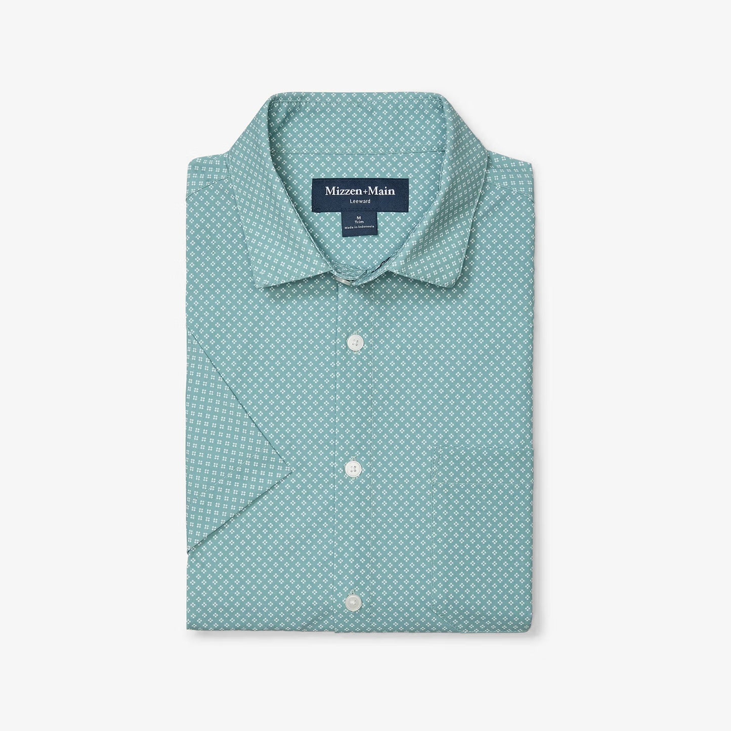 Leeward SS Dress Shirt - Pale Balsam Clover