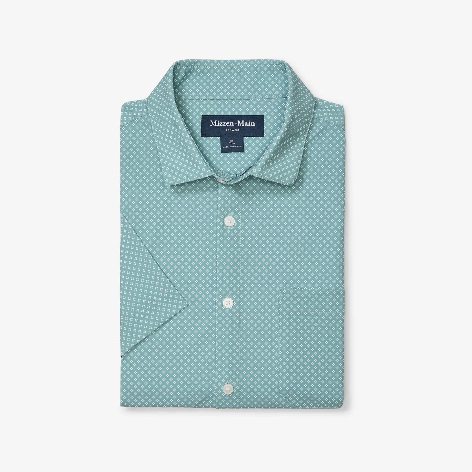 Leeward SS Dress Shirt - Pale Balsam Clover
