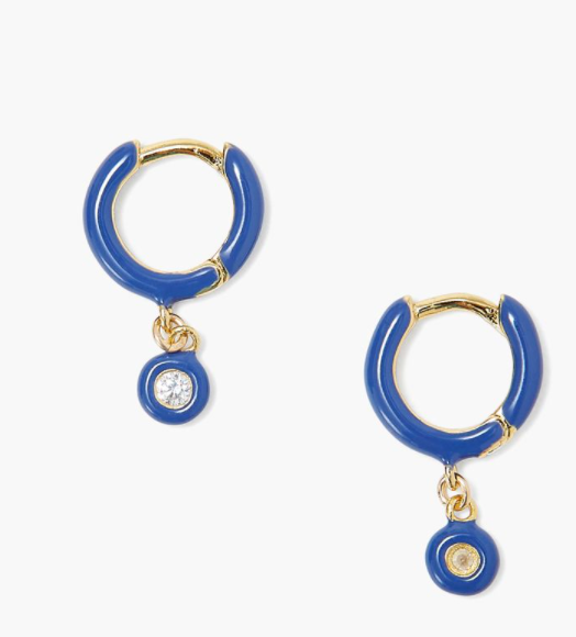 Carrie Enamel Hoop Earring