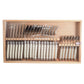 Laguiole 24 Piece Flatware Set - Ivory in Wood Box with Acrylic Lid