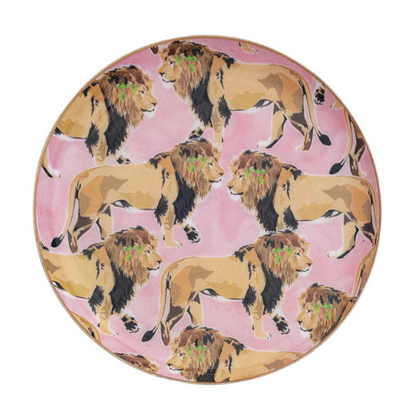 Enameled Stainless Steel Tray - Safari Animal