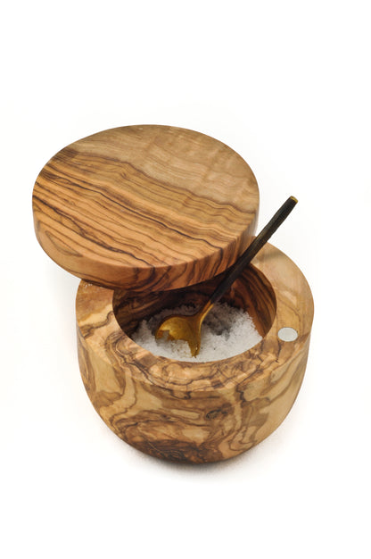 Olive Wood Salt Keeper