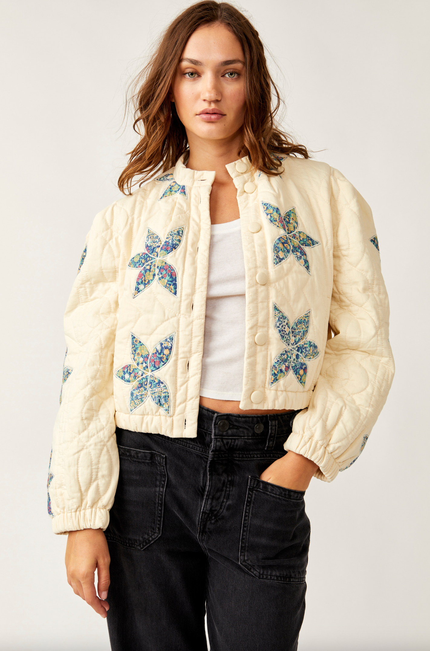 Quinn Quilted Jacket Prin