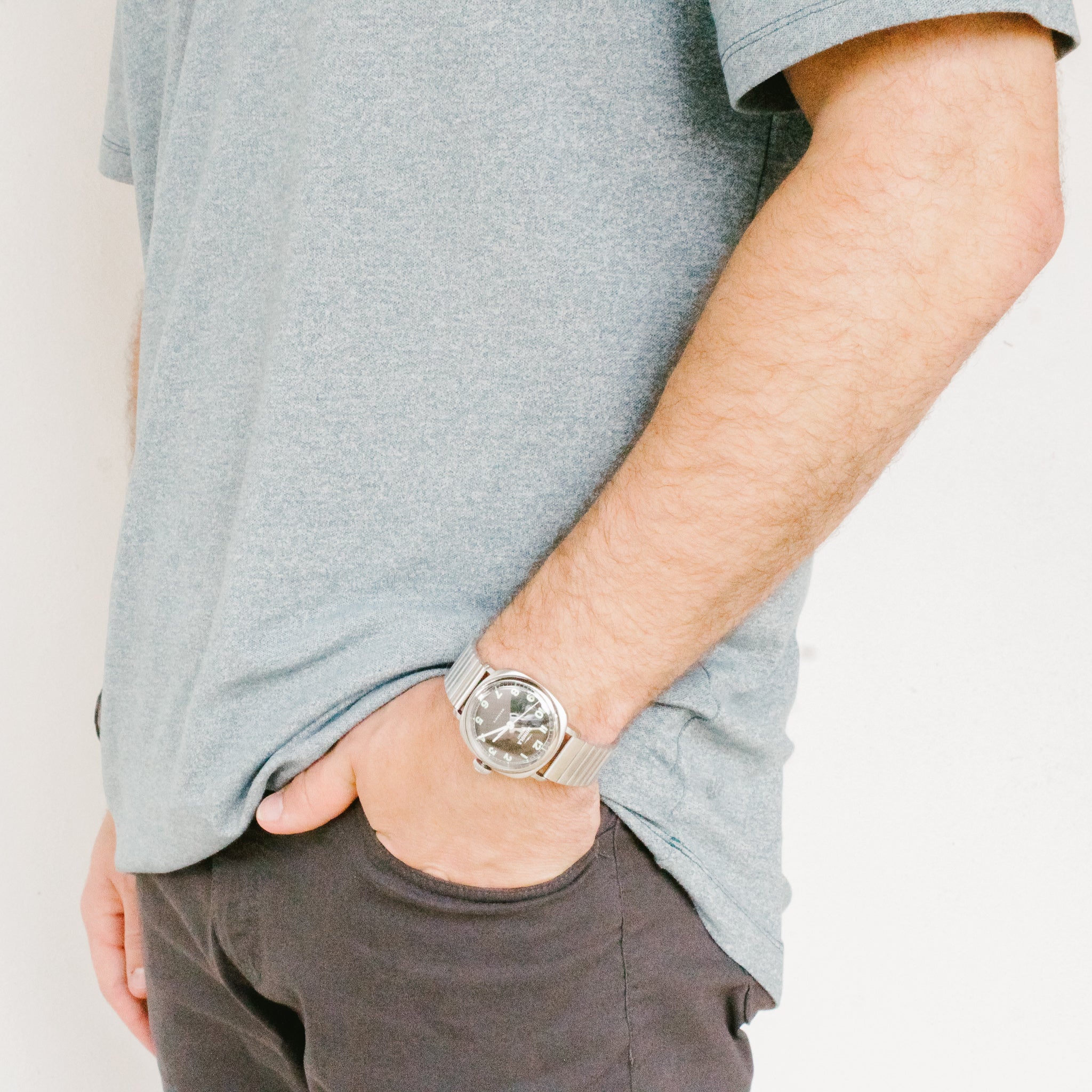 Shinola Mechanic 39mm - Silver | Black | Hearth and Soul | shinola