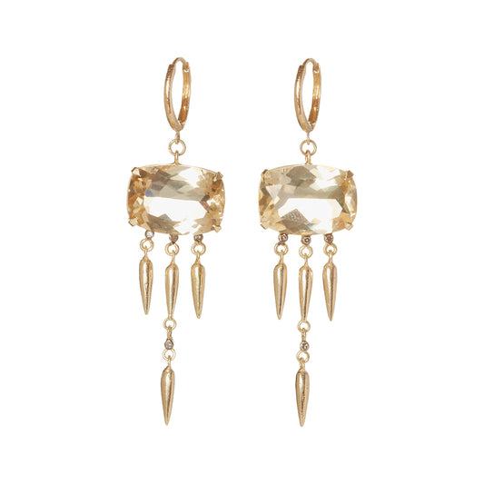 Vic Earrings - 14k - Citrine