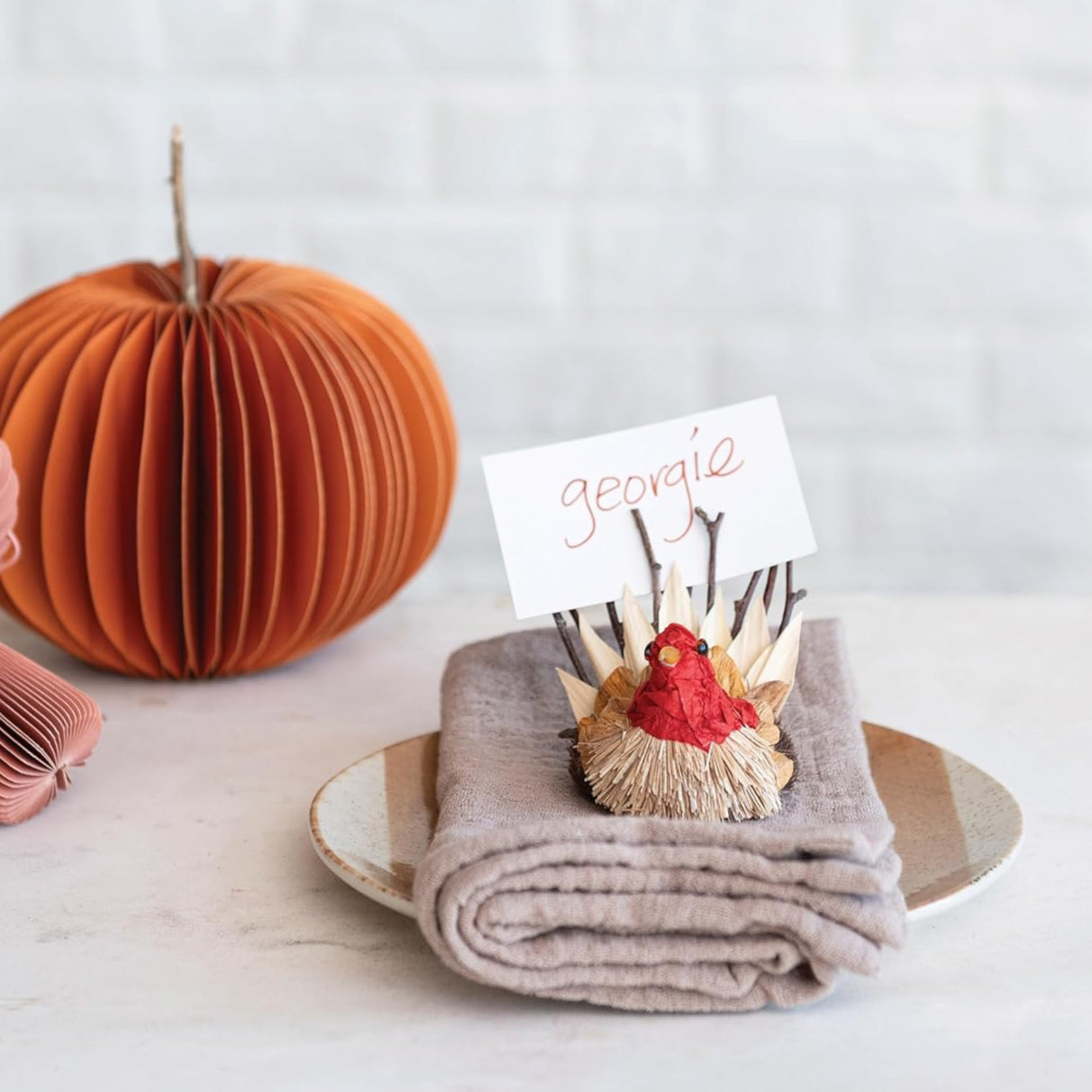 Turkey Place Card Holder - Set of 3