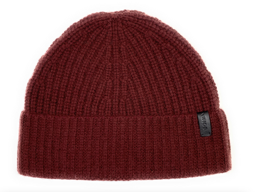 Cashmere Blend Shaker Stitch Knit Hat