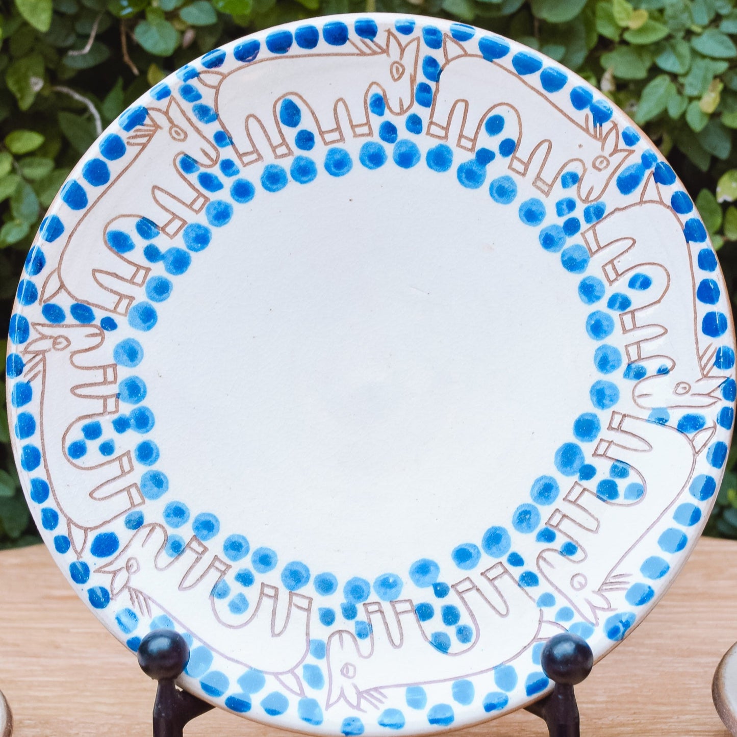 Dotted Donkey Ceramic Plate