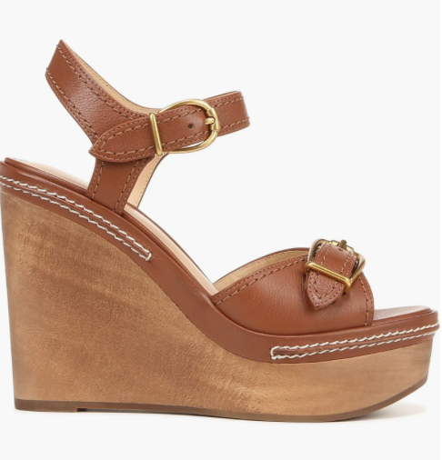 Geraldine Ankle Strap Platform Wedge