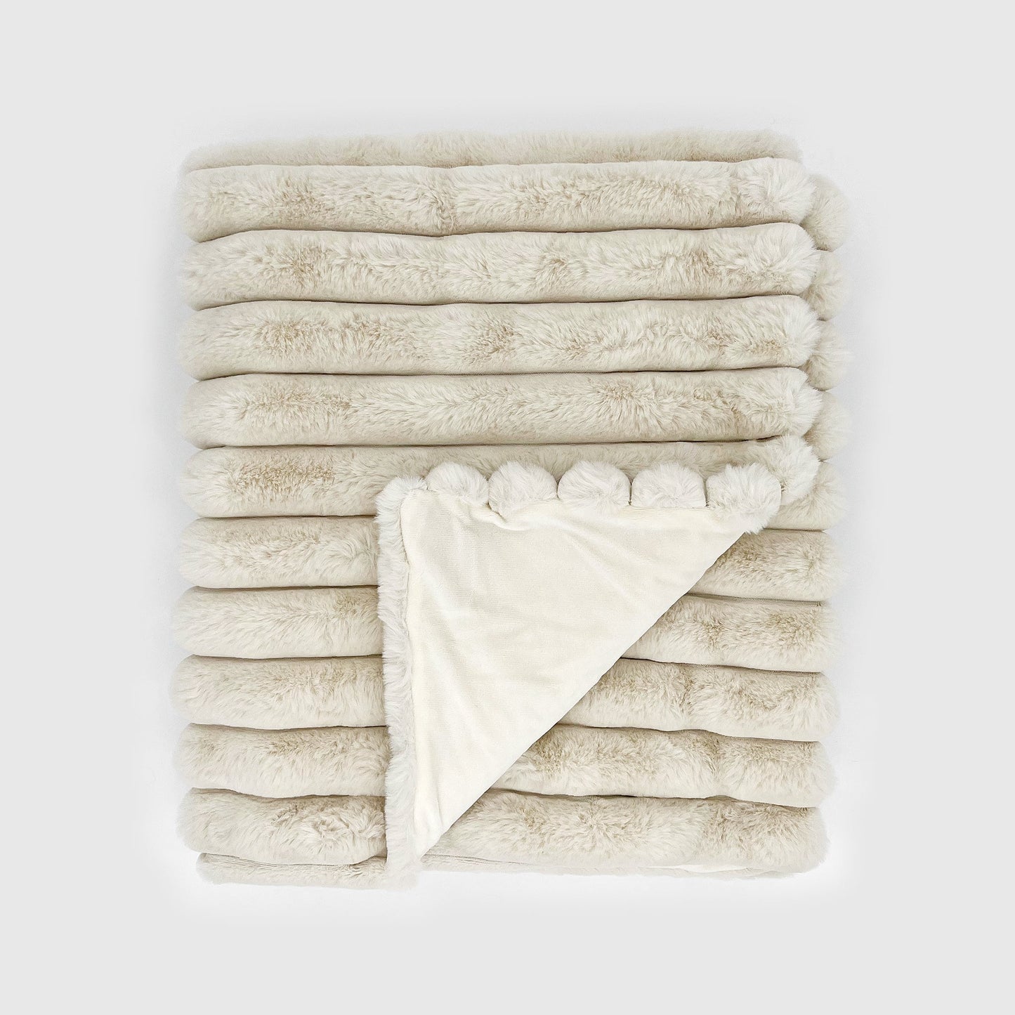 Puffy Faux Fur Throw