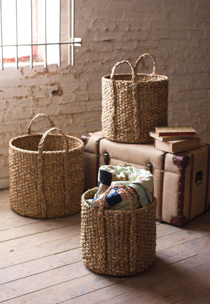Seagrass Basket w Handles