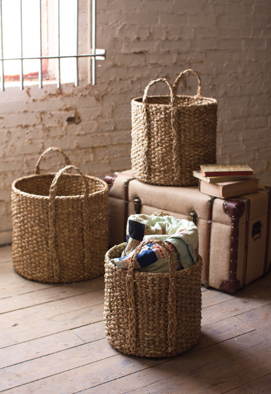Seagrass Basket w Handles
