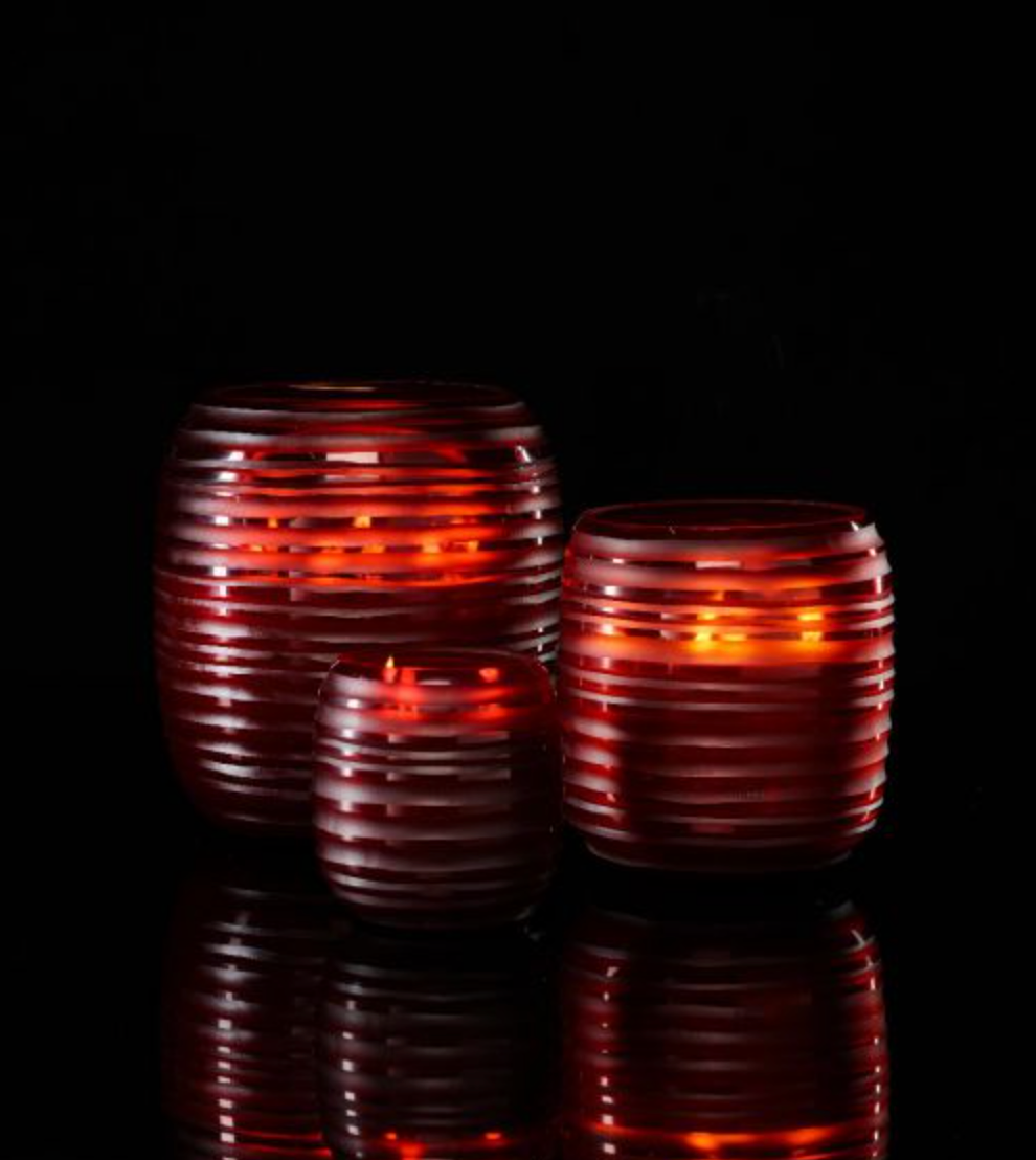 Red Sphere Candle - Zanzibar