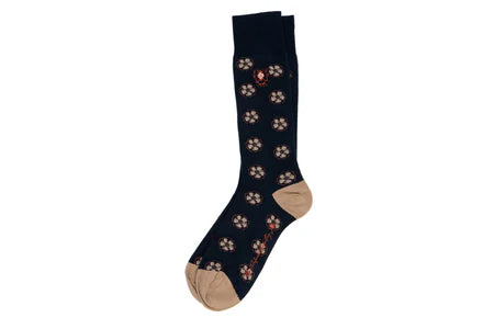Floral Peruvian Pima Cotton Socks