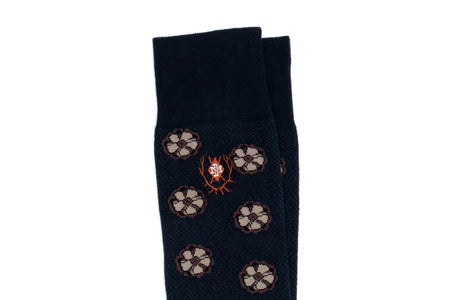 Floral Peruvian Pima Cotton Socks
