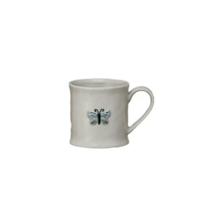 Embossed Stoneware Mug - 8oz