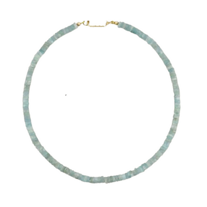 Opal Gemstone Necklace with Diamond Oval Clip