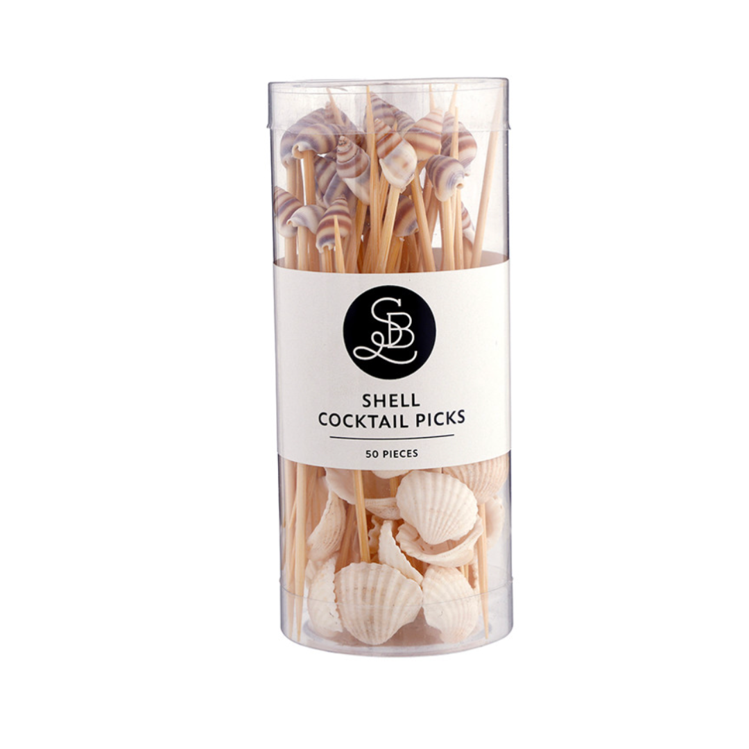 Shell Cocktail Picks - Set of 50