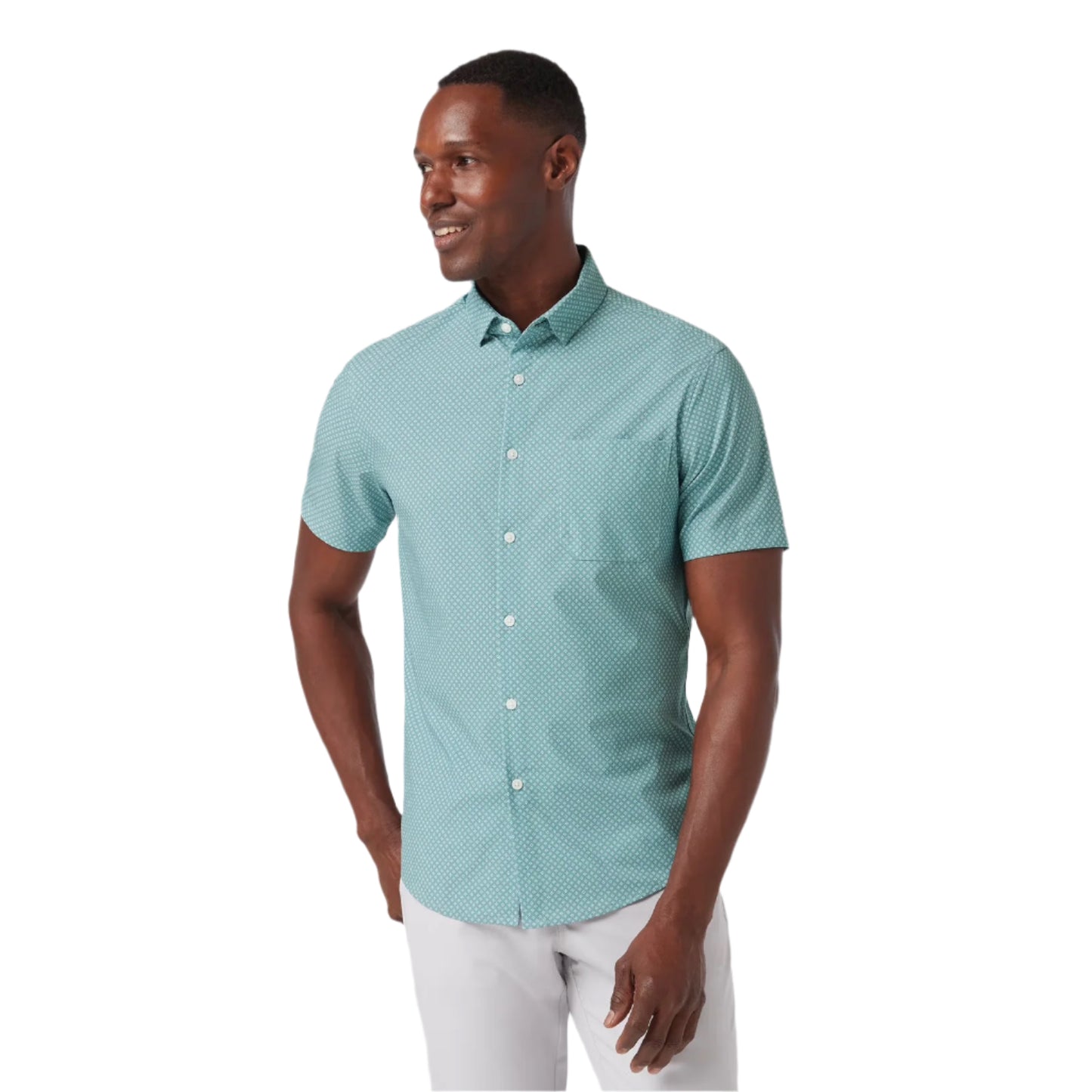 Leeward SS Dress Shirt - Pale Balsam Clover