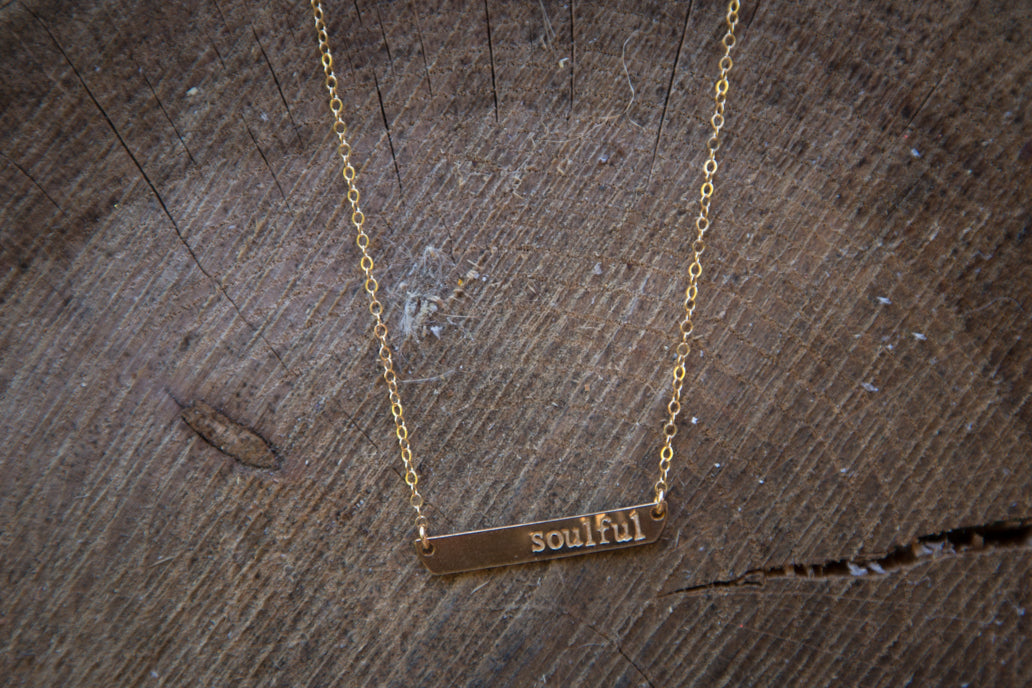 Soulful Stamped Necklace