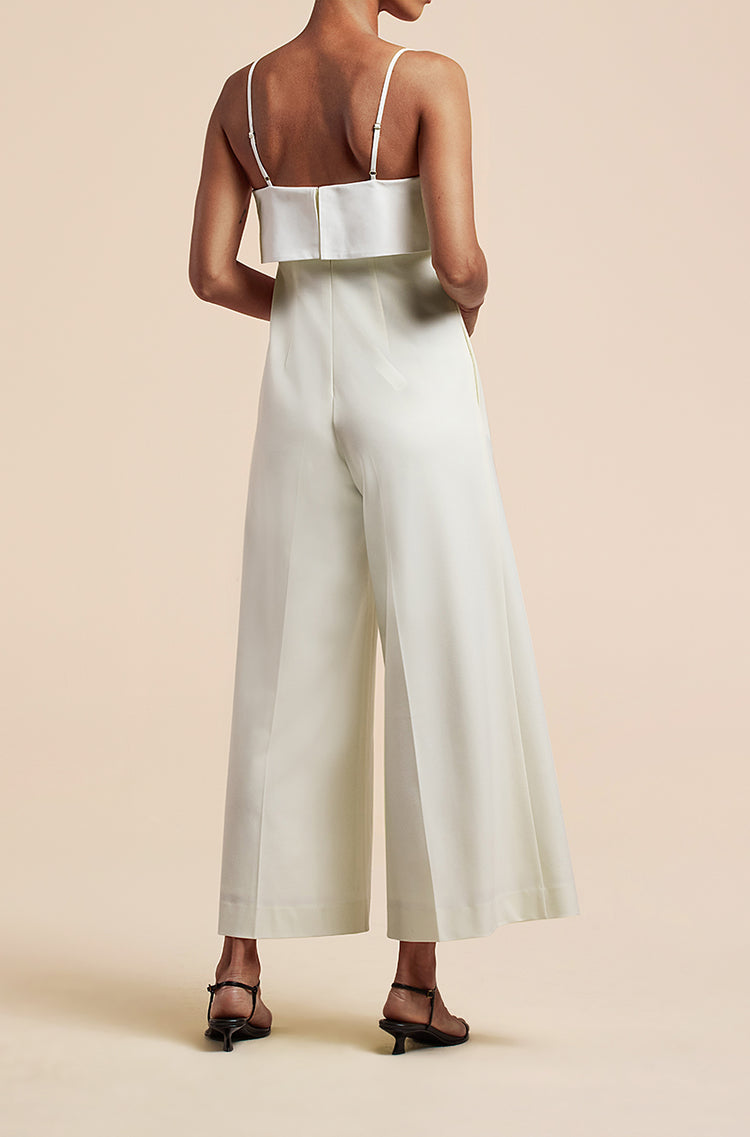 Tuxedo Wide Leg Jumpsuit