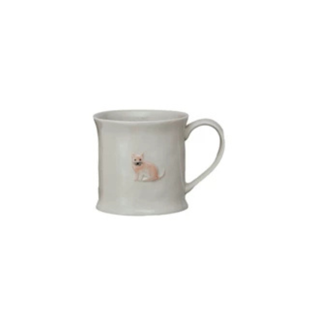 Embossed Stoneware Mug - 8oz