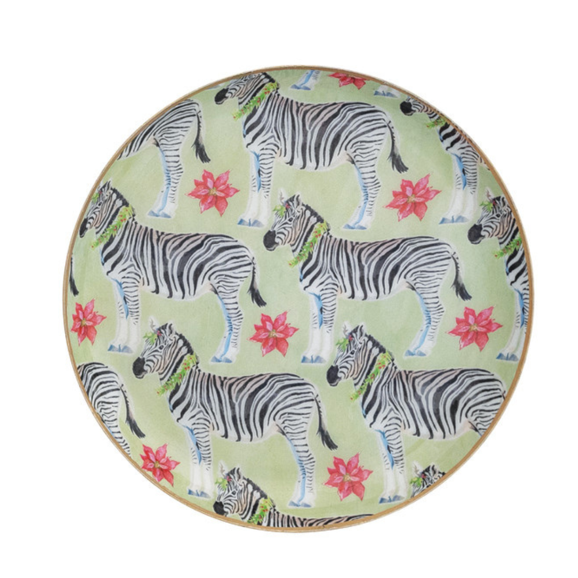 Enameled Stainless Steel Tray - Safari Animal