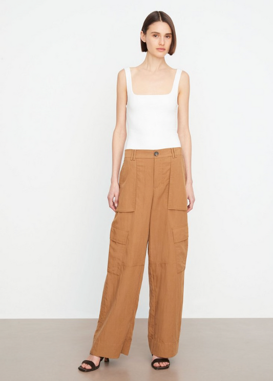 Mid Rise Fluid Cargo Trouser