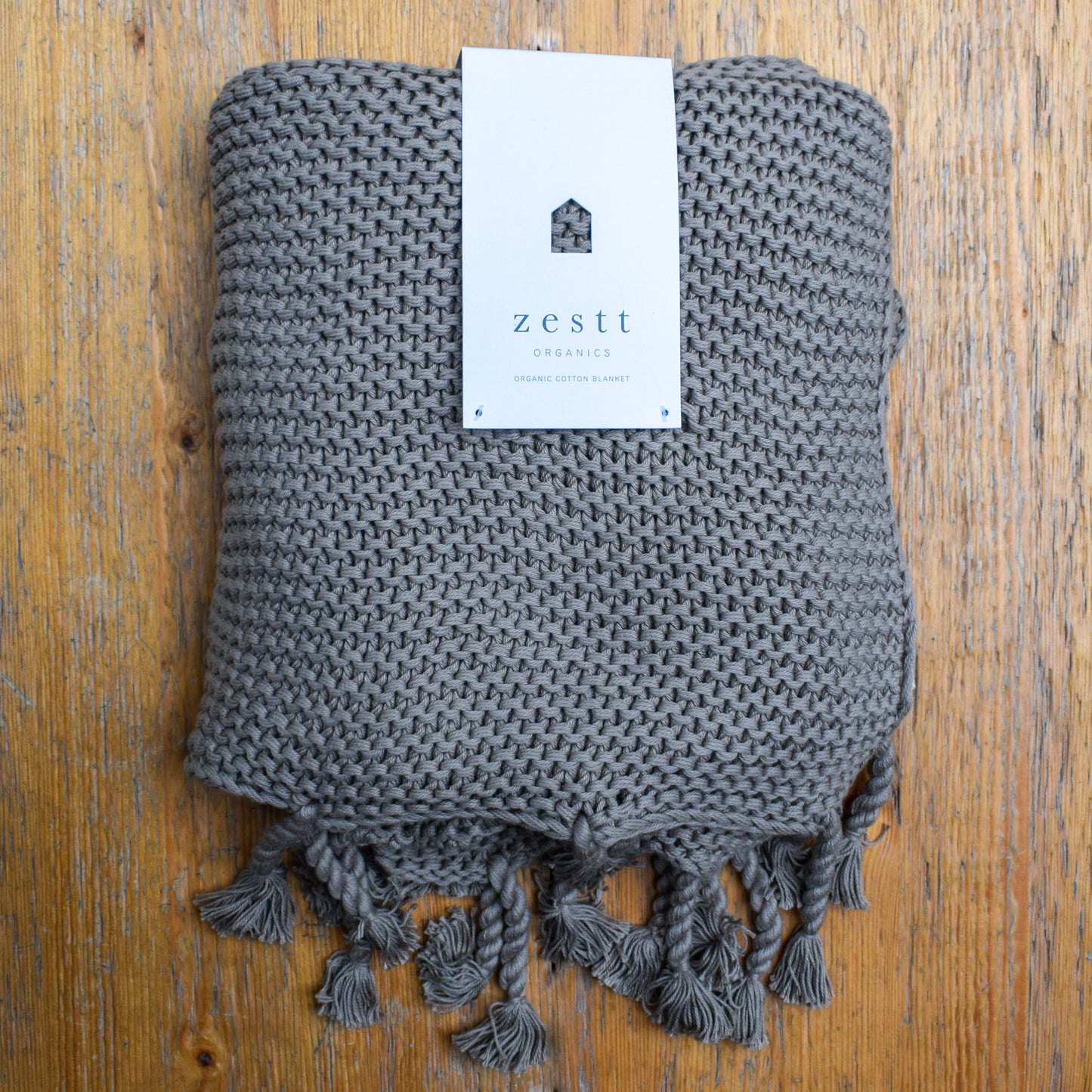 Organic Cotton Comfy Knit Throw