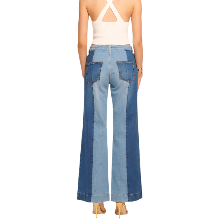 Vinnie Wide Leg Two-Tone Jean