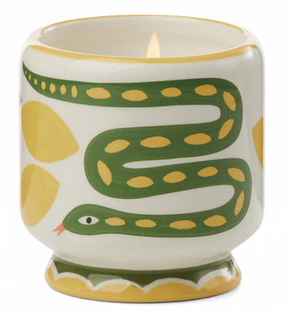 A Dopo Hand-Painted Ceramic Candle