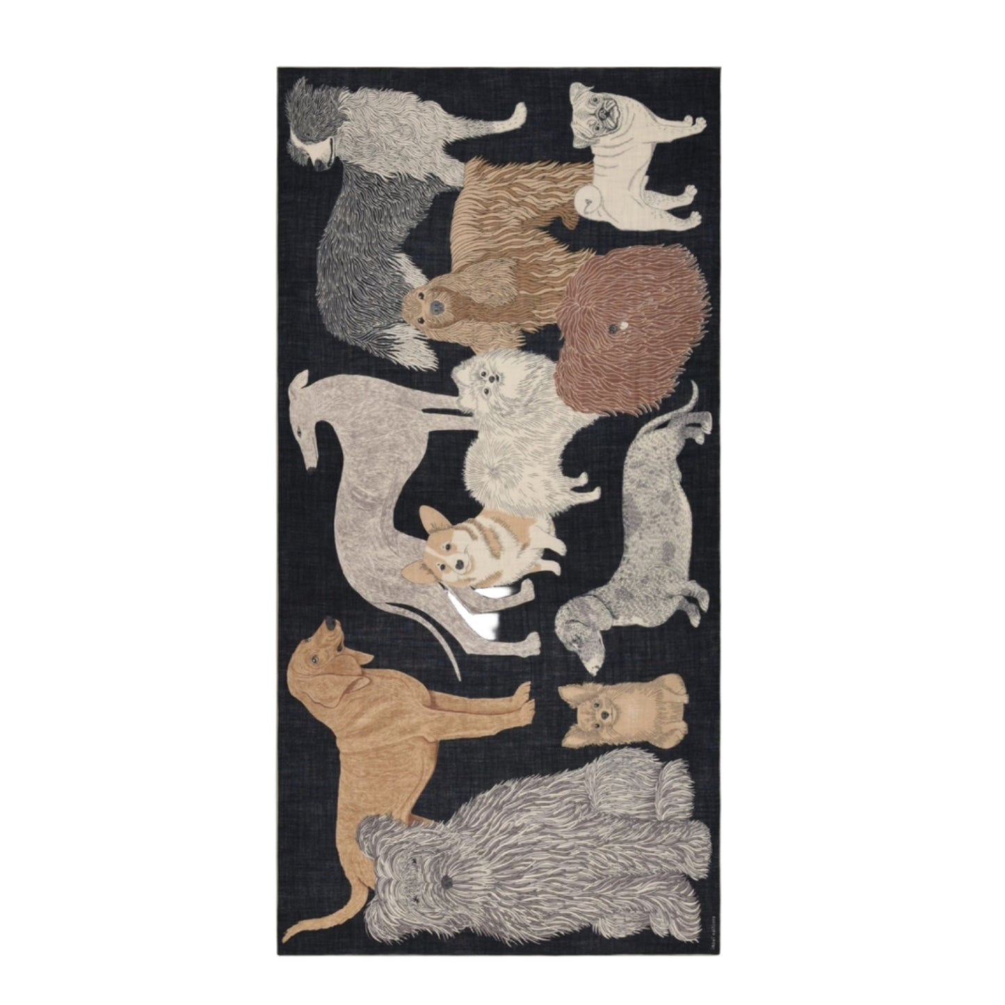 Scarf 100 - Toutou - Black