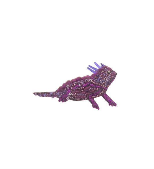 Horned Frog Brooch