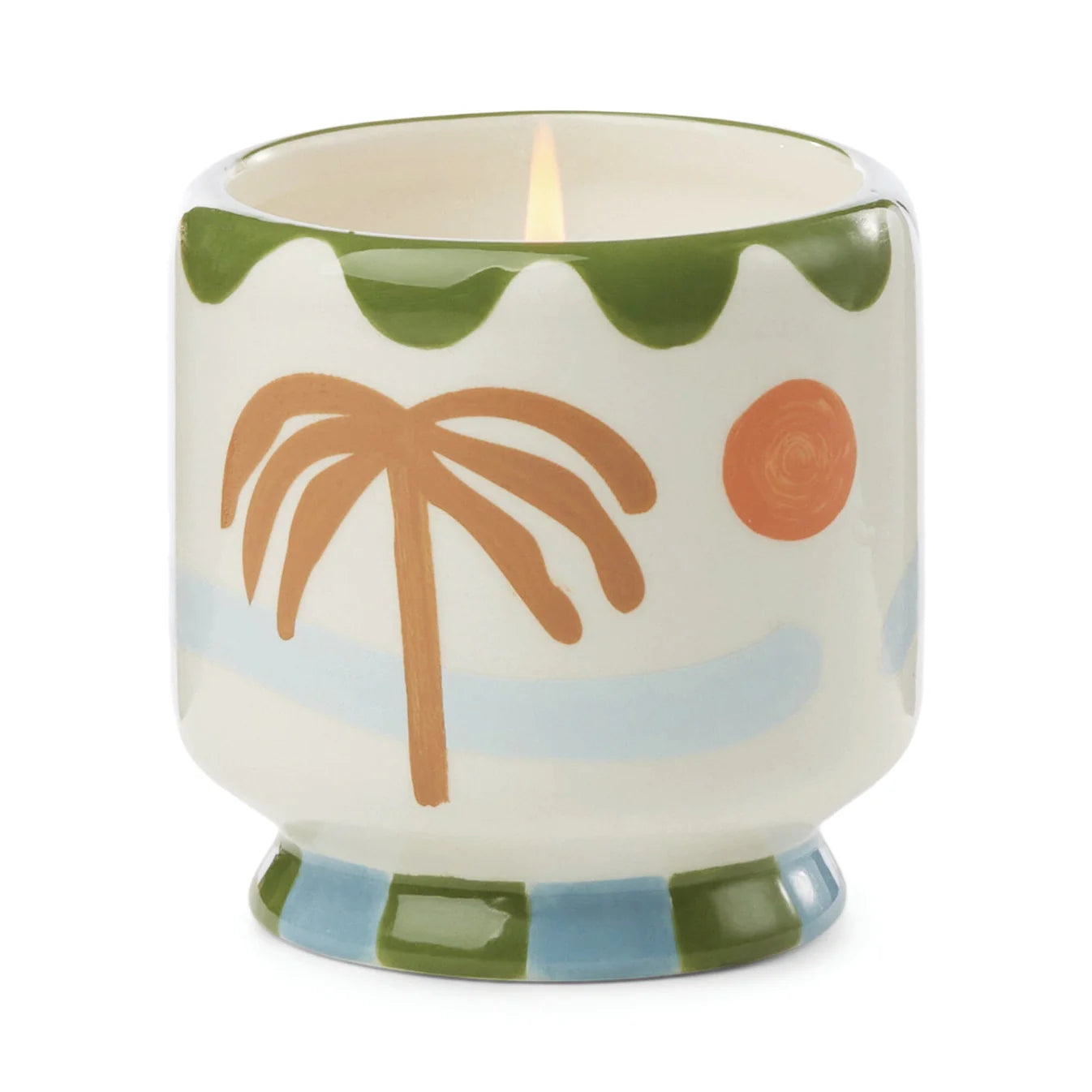 A Dopo Hand-Painted Ceramic Candle