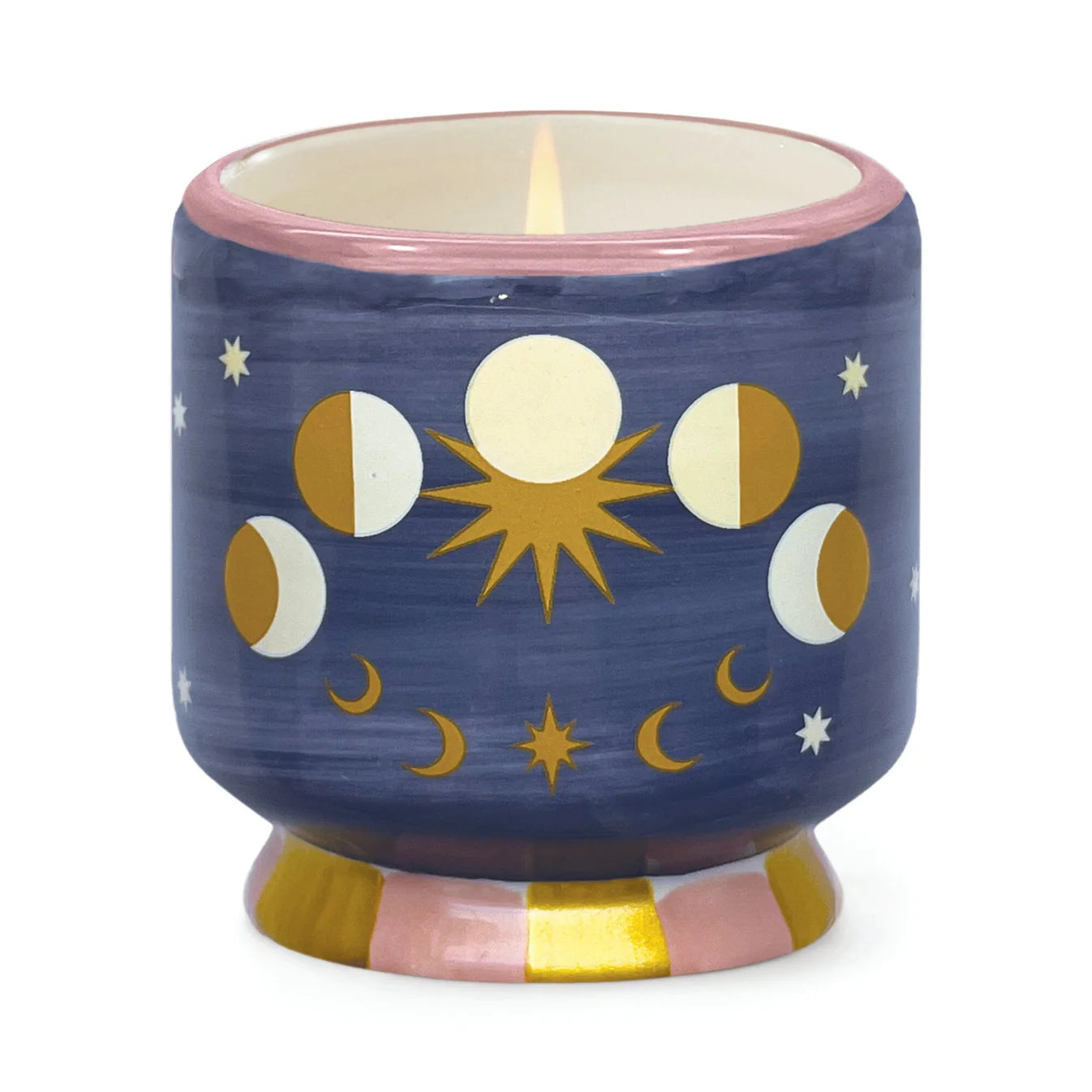 A Dopo Hand-Painted Ceramic Candle