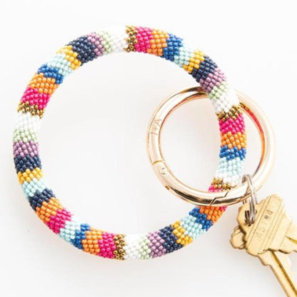 Chloe Seed Bead Key Ring