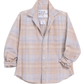 Eileen Relaxed Button-Up | Sand Blue Plaid