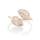 Baguette Leaf Wrap Ring