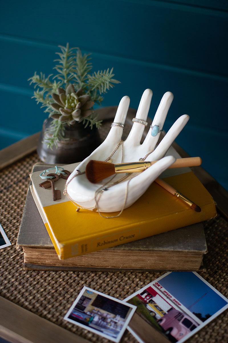 Ceramic Hand Ring Holder