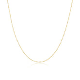 Diamond Cut Ball Chain Necklace