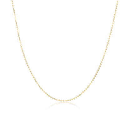 Diamond Cut Ball Chain Necklace