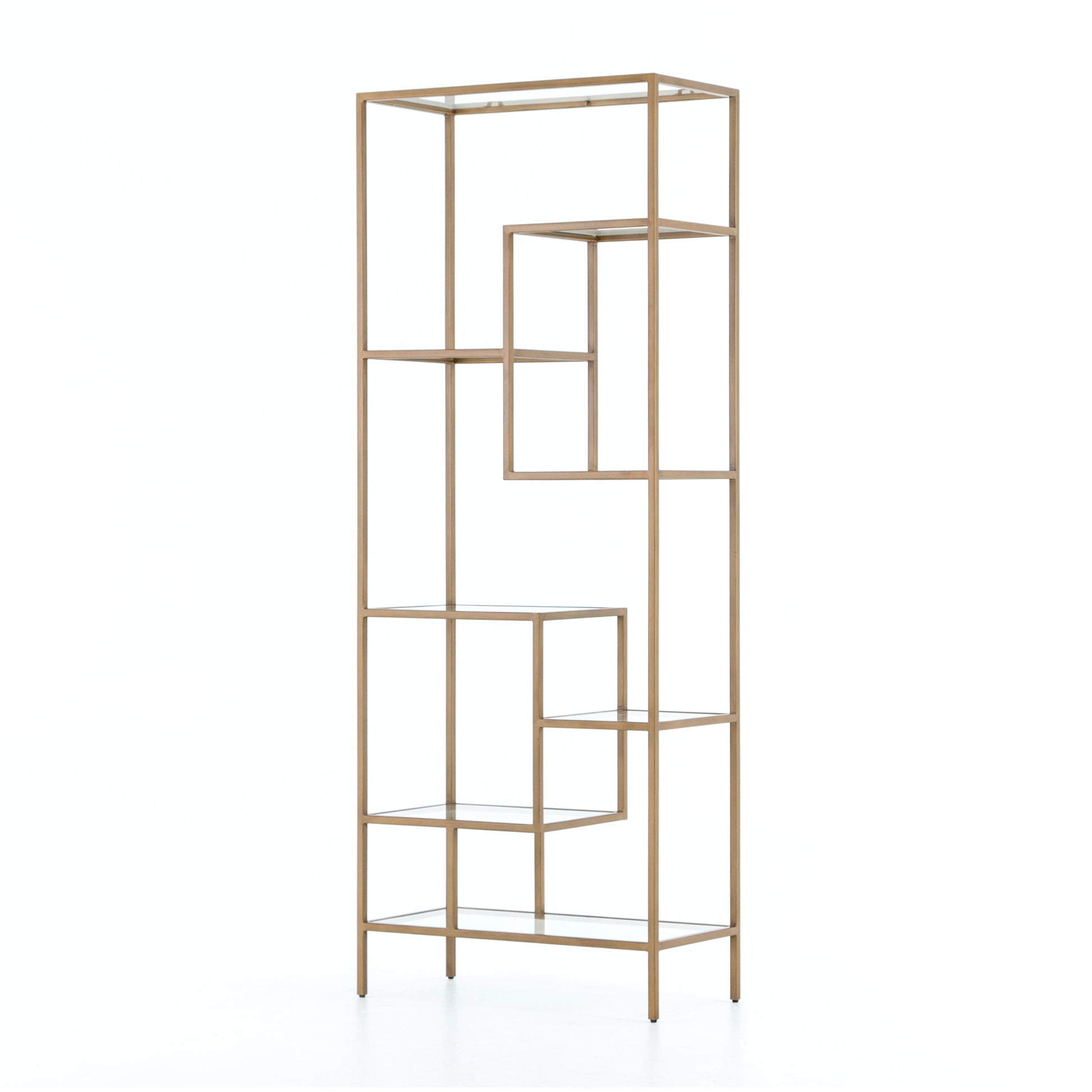 Carter Bookcase - Brass